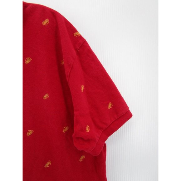 Ralph Lauren Polo Shirt Large Pullover Golf All Over Crab Print Knit * - Picture 3 of 10